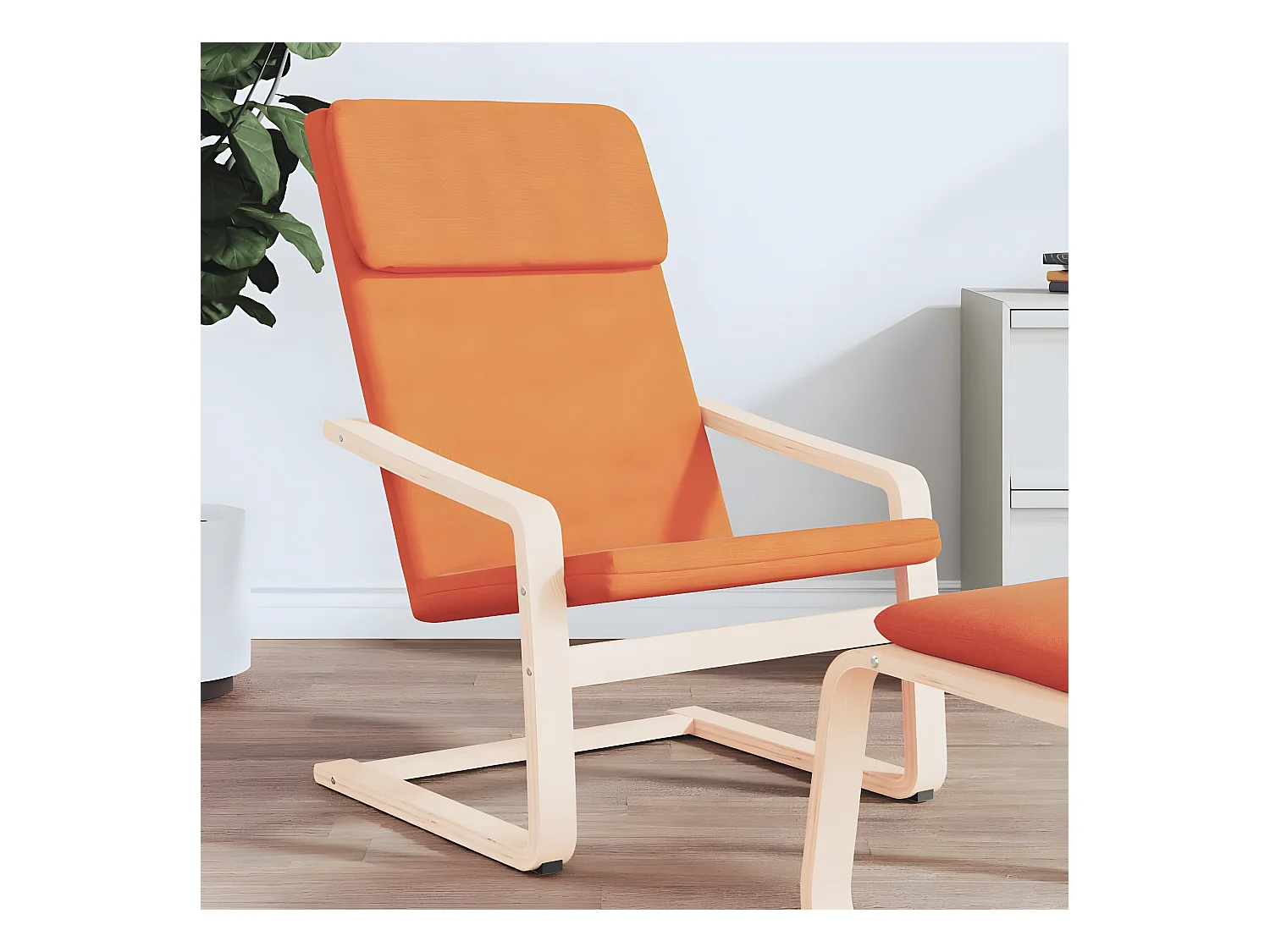 Relaxstoel stof donkergeel NL410498