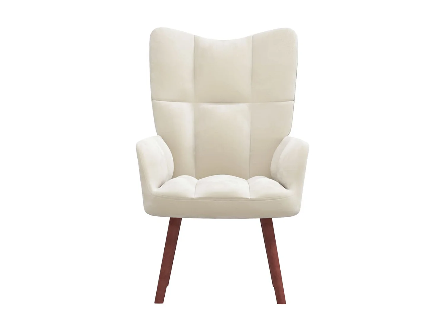 Chaise de relaxation Blanc crème Velours SEF69514