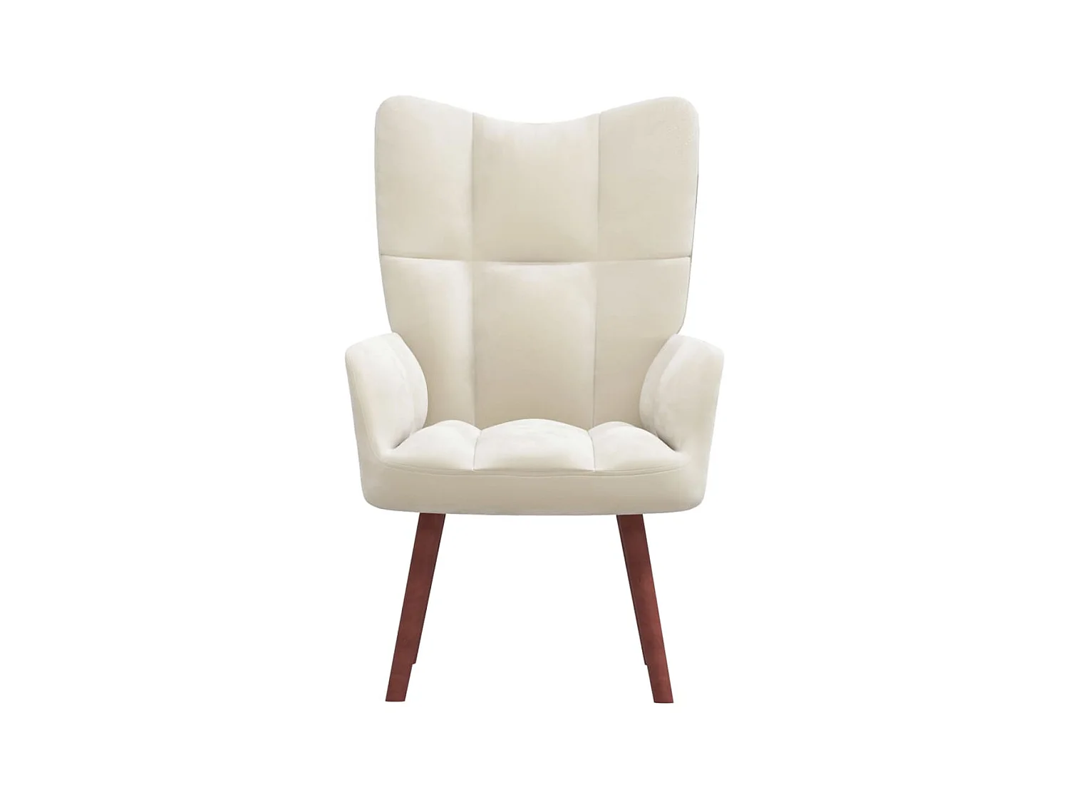 Relaxsessel | Fernsehsessel Cremeweiß Samt -gkd803346