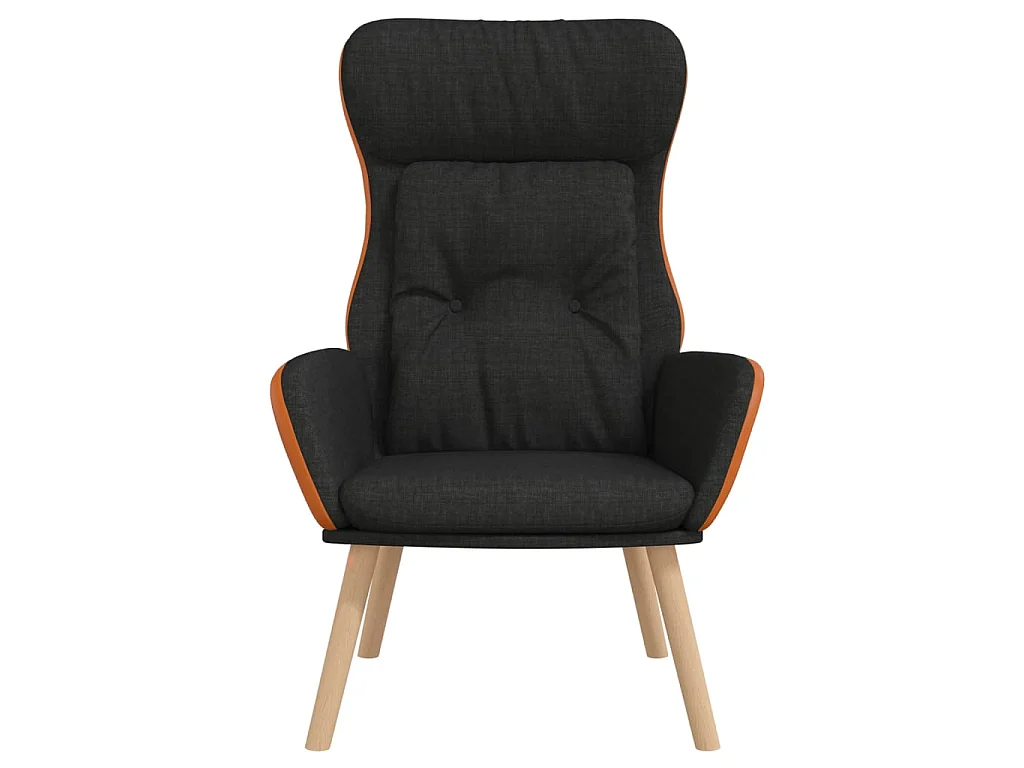 Relaxsessel | Fernsehsessel Schwarz Stoff und PVC -gkd221703