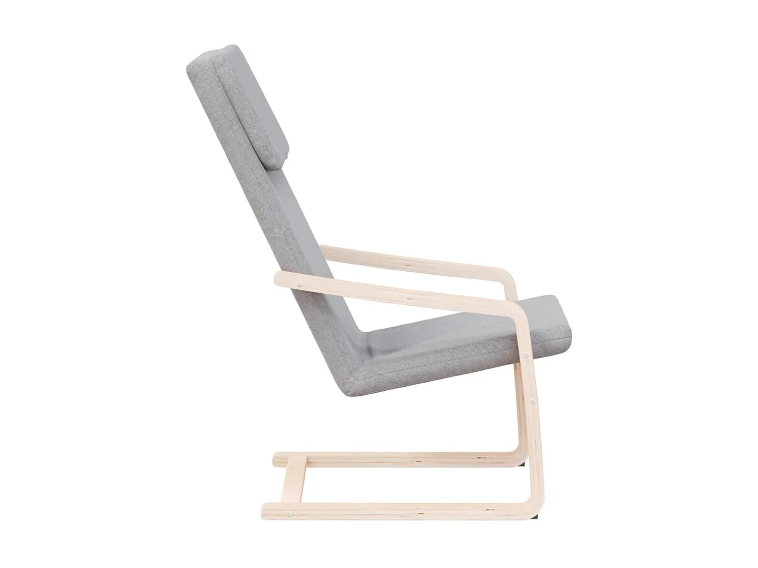 Relaxstoel stof lichtgrijs NL810751