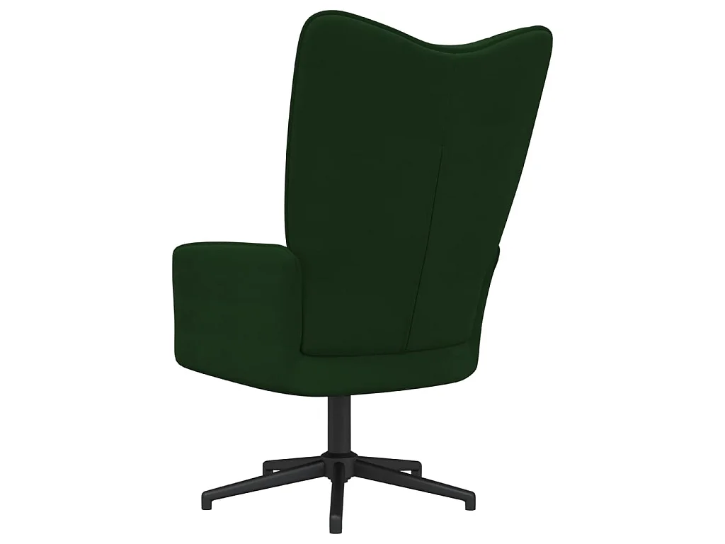 Sillón de relax de terciopelo verde oscuro ES935566