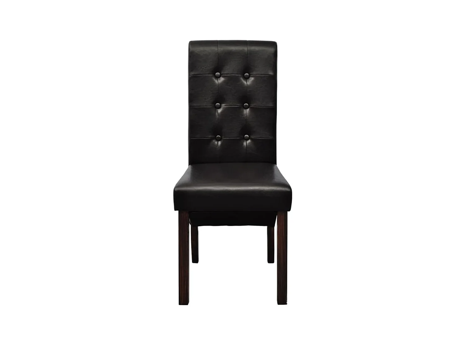 2er-set-Stühle| Esszimmerstühle Braun Kunstleder -gkd54223