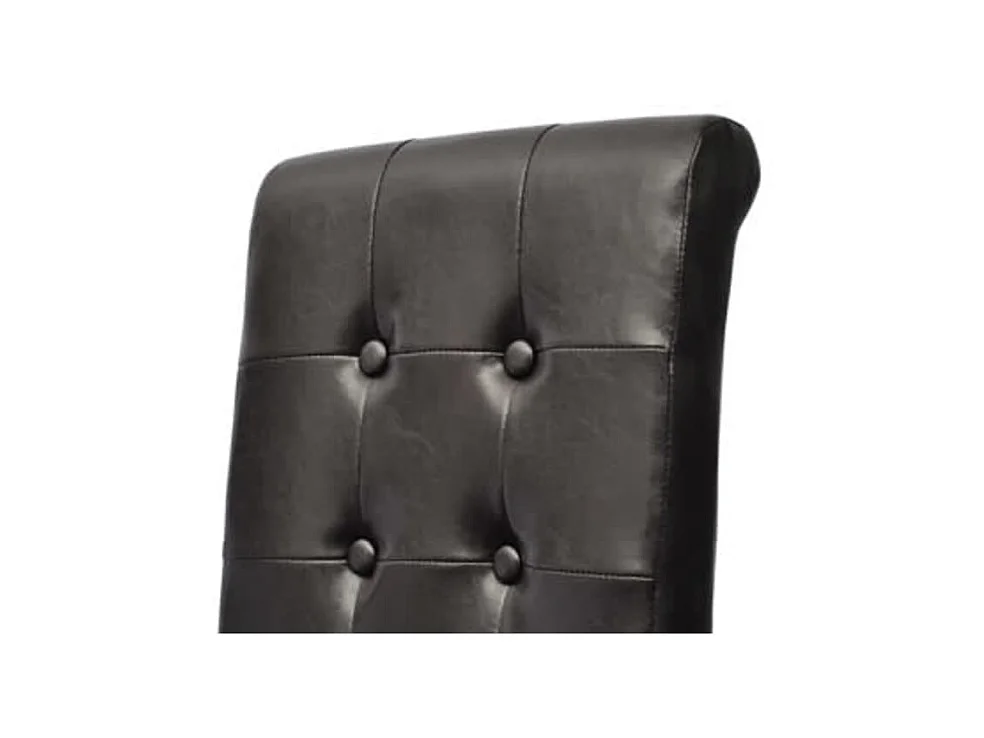 2er-set-Stühle| Esszimmerstühle Braun Kunstleder -gkd54223
