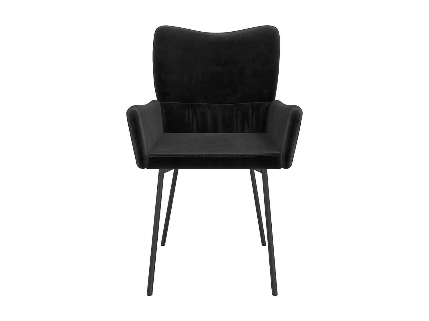 2er-set-Stühle| Esszimmerstühle Schwarz Samt -gkd668236