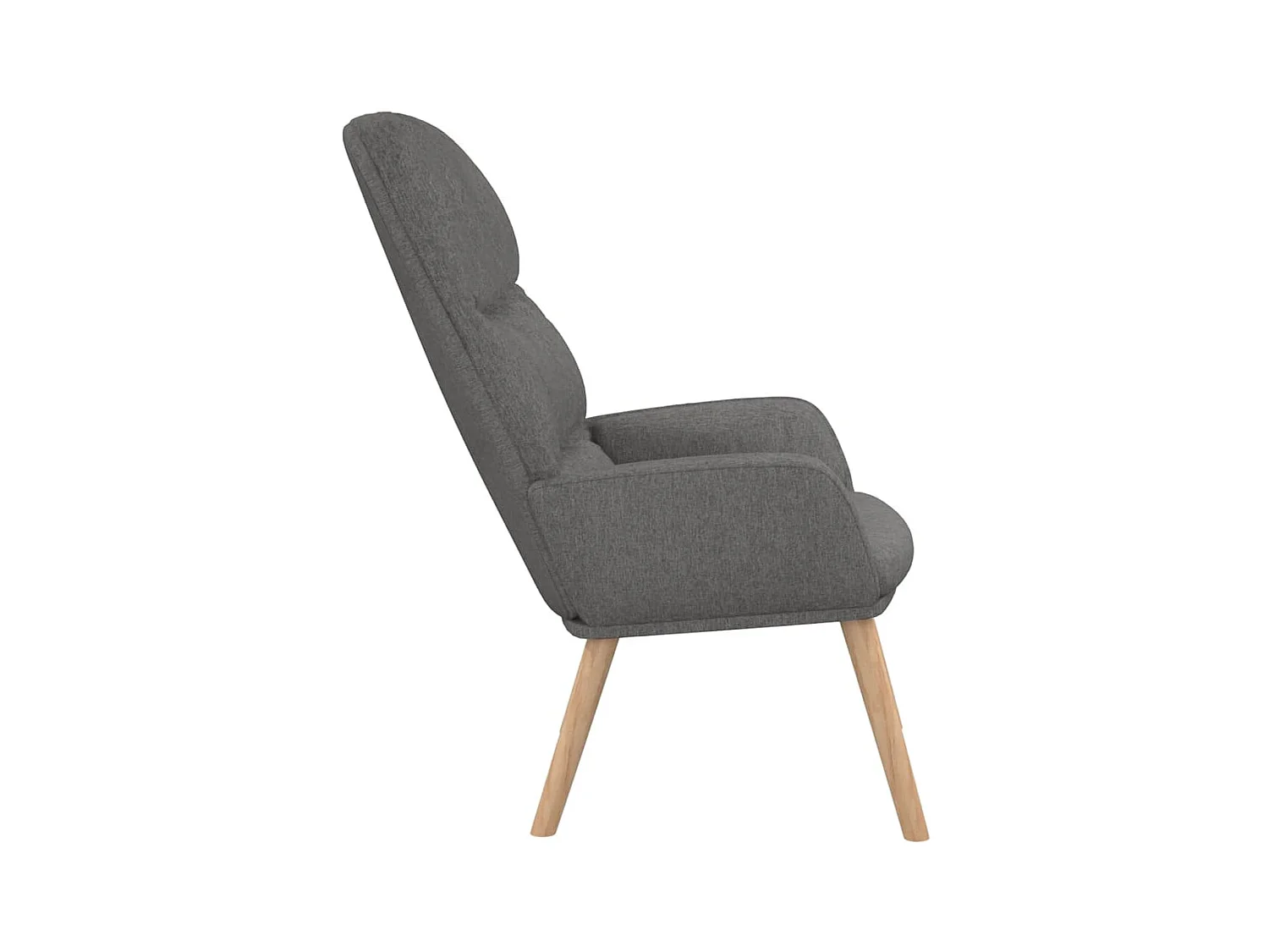 Chaise de relaxation Gris clair Tissu SEF22943