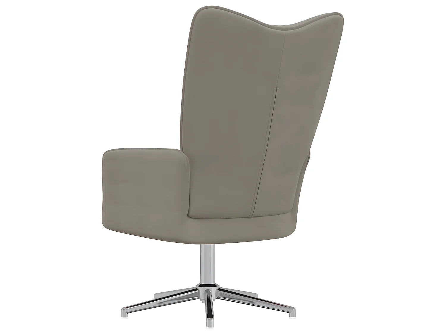 Sillón de relax de terciopelo gris claro ES43701