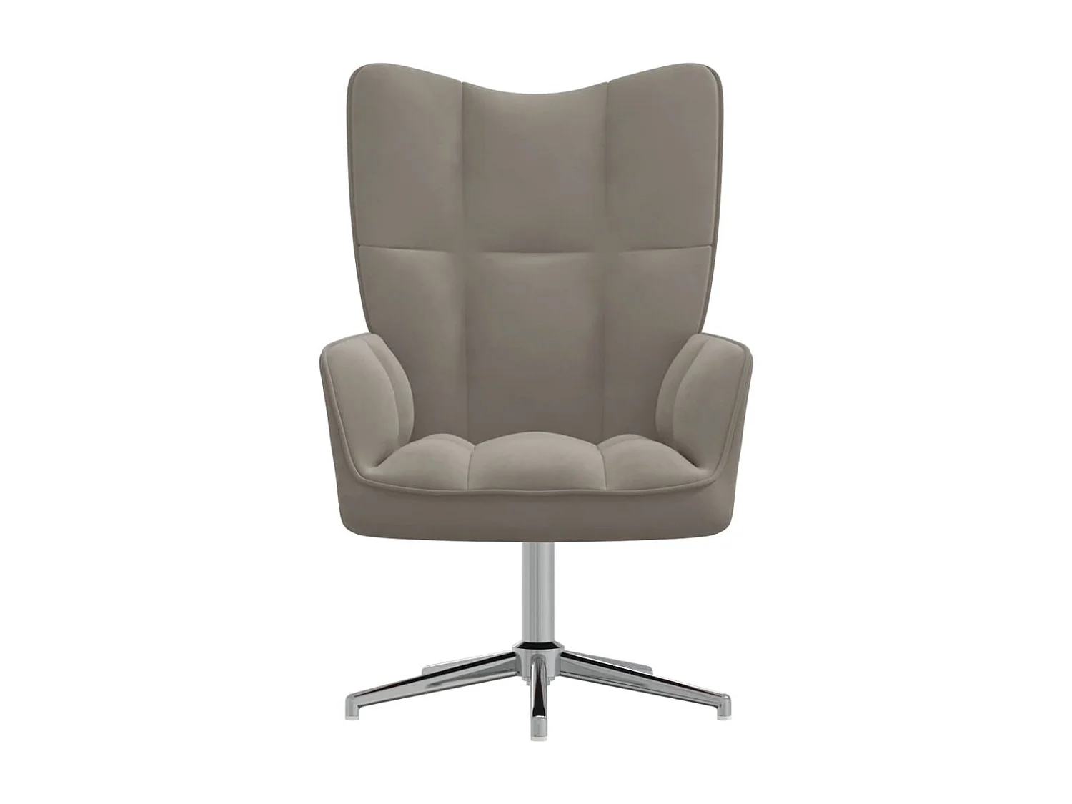 Chaise de relaxation Gris clair Velours SEF65972