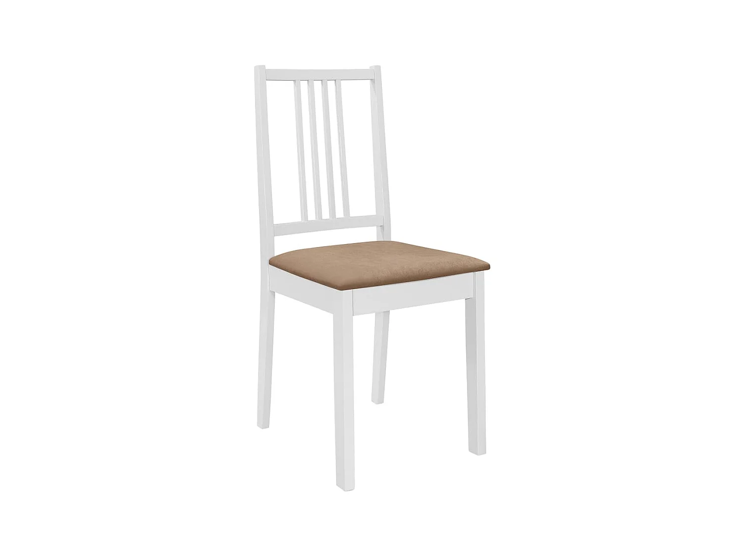 4er-set-Wohnzimmerstühle| Esszimmerstühle mit Polstern  Weiß Massivholz -gkd370767