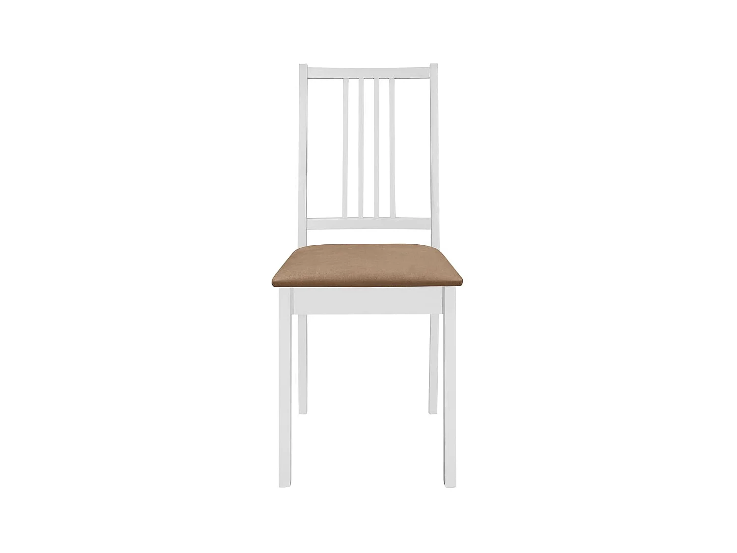 4er-set-Wohnzimmerstühle| Esszimmerstühle mit Polstern  Weiß Massivholz -gkd370767