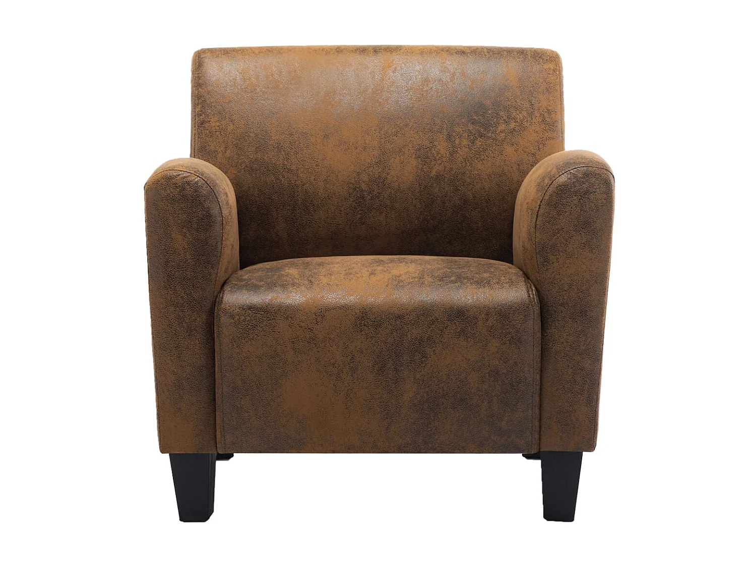 Chaise Marron Similicuir daim SEF44093