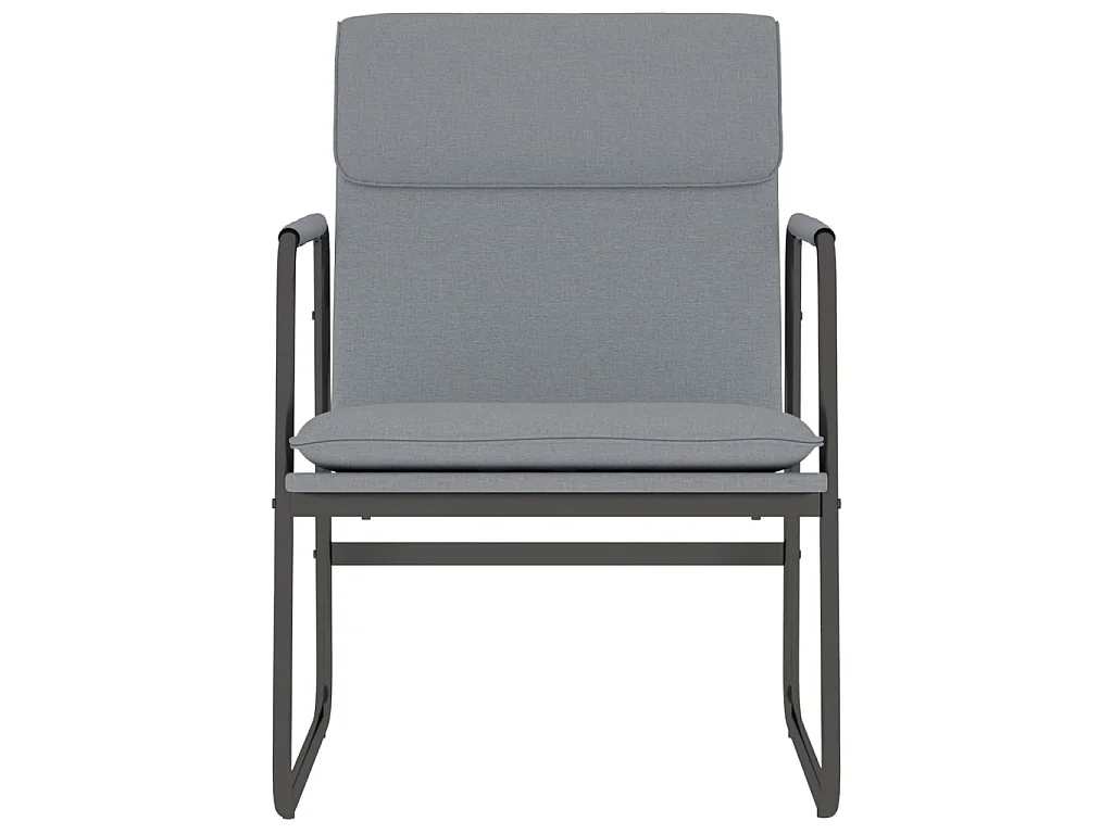 Loungestoel 55x64x80 cm stof lichtgrijs NL623568