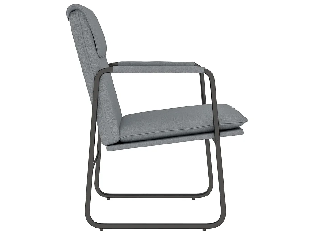 Loungestoel 55x64x80 cm stof lichtgrijs NL623568