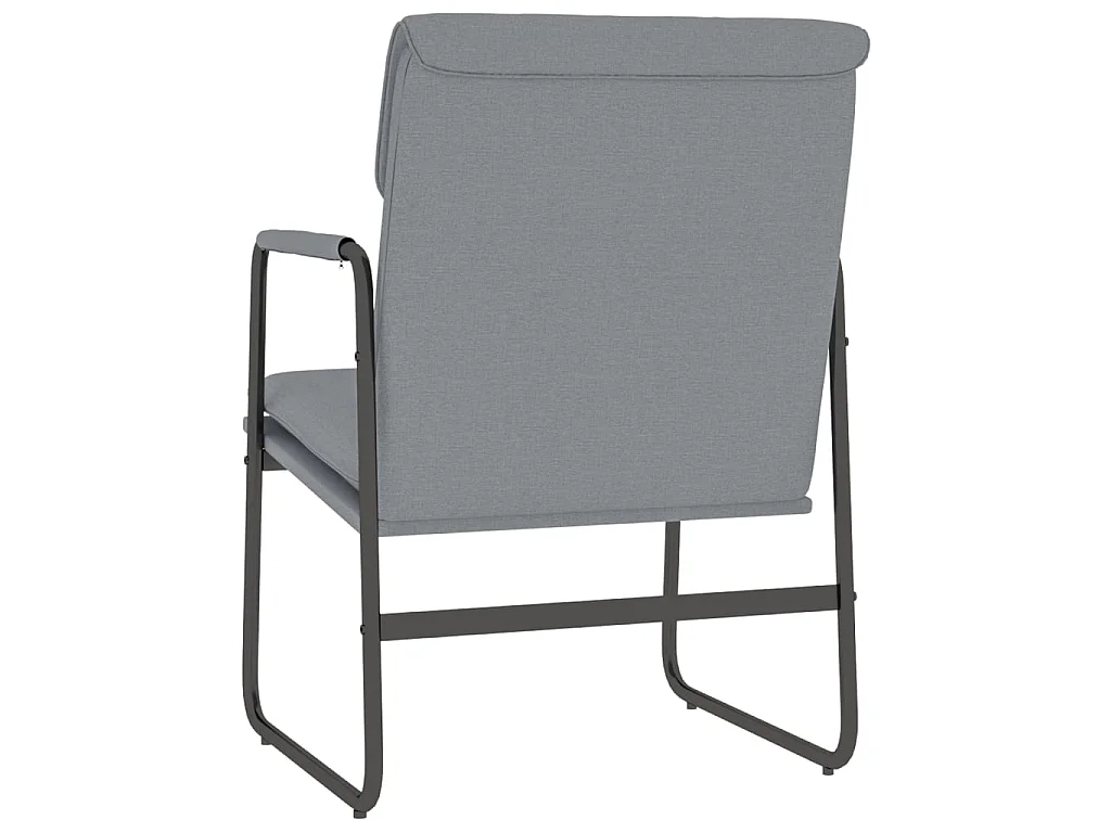 Loungestoel 55x64x80 cm stof lichtgrijs NL623568