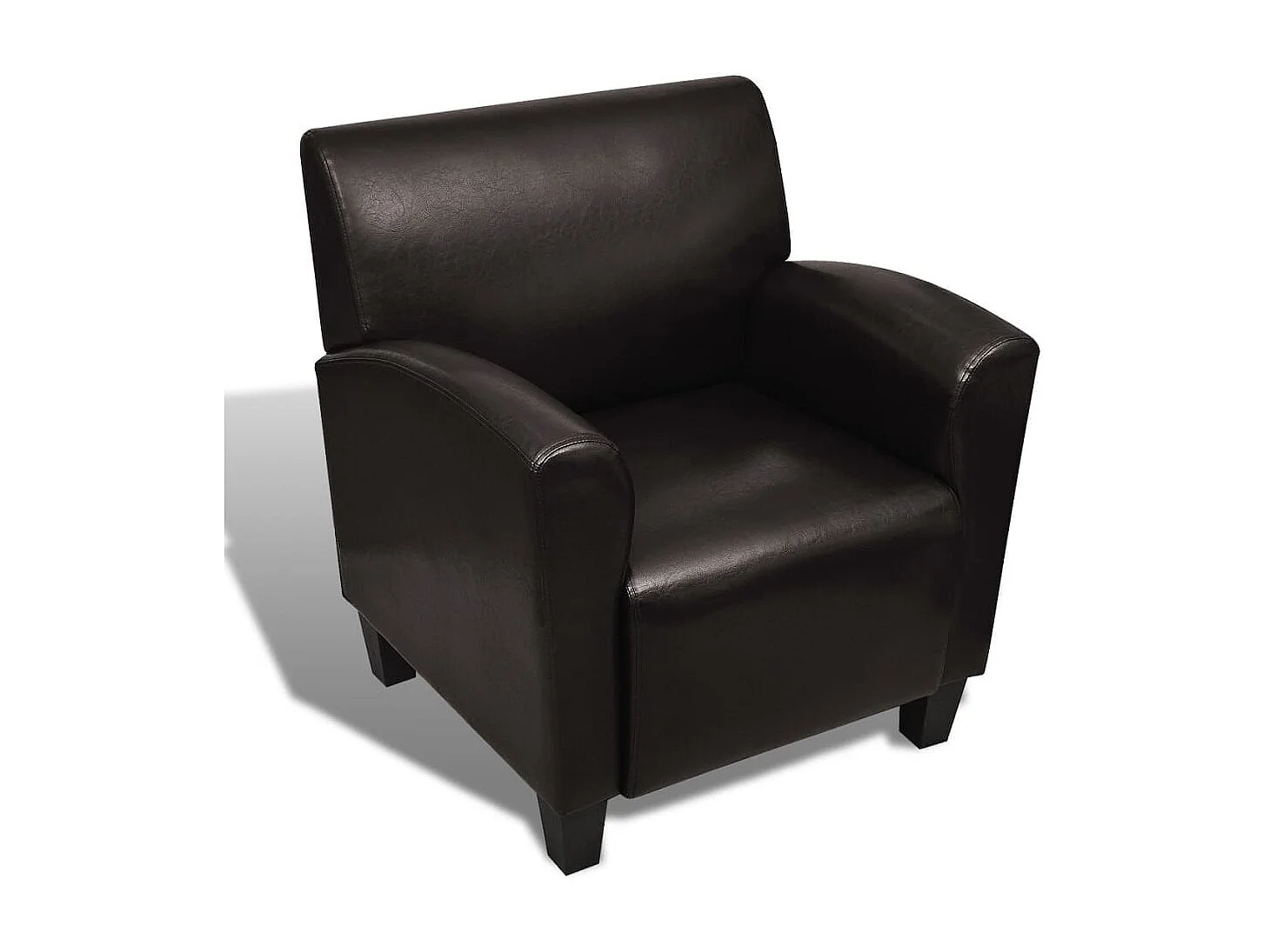 Chaise de canapé Marron foncé Similicuir SEF49903