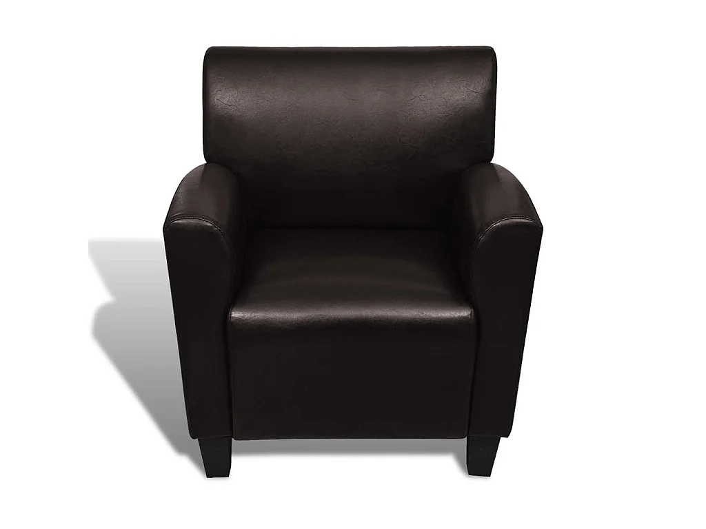 Chaise de canapé Marron foncé Similicuir SEF49903