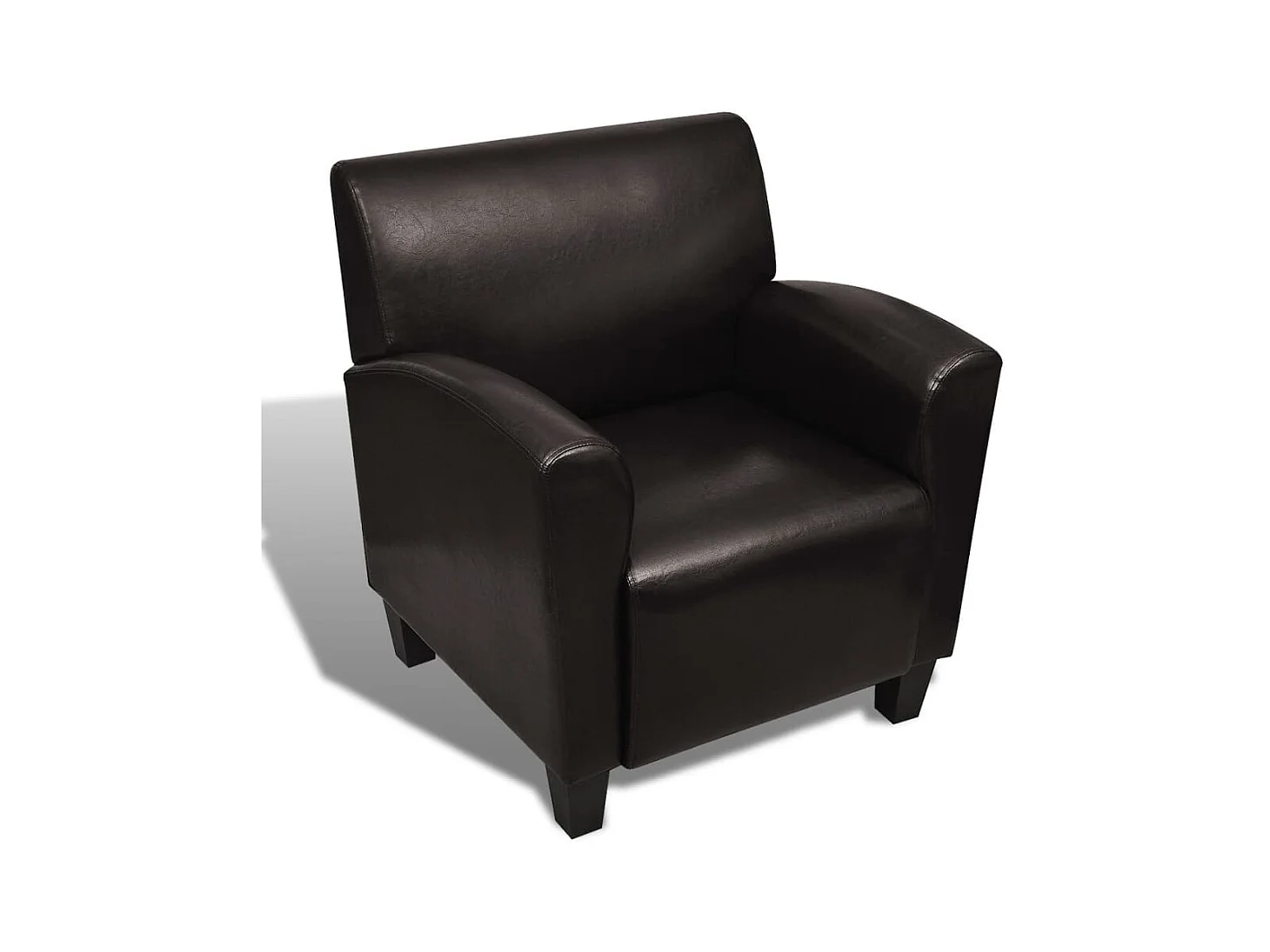 Chaise de canapé Marron foncé Similicuir SEF49903
