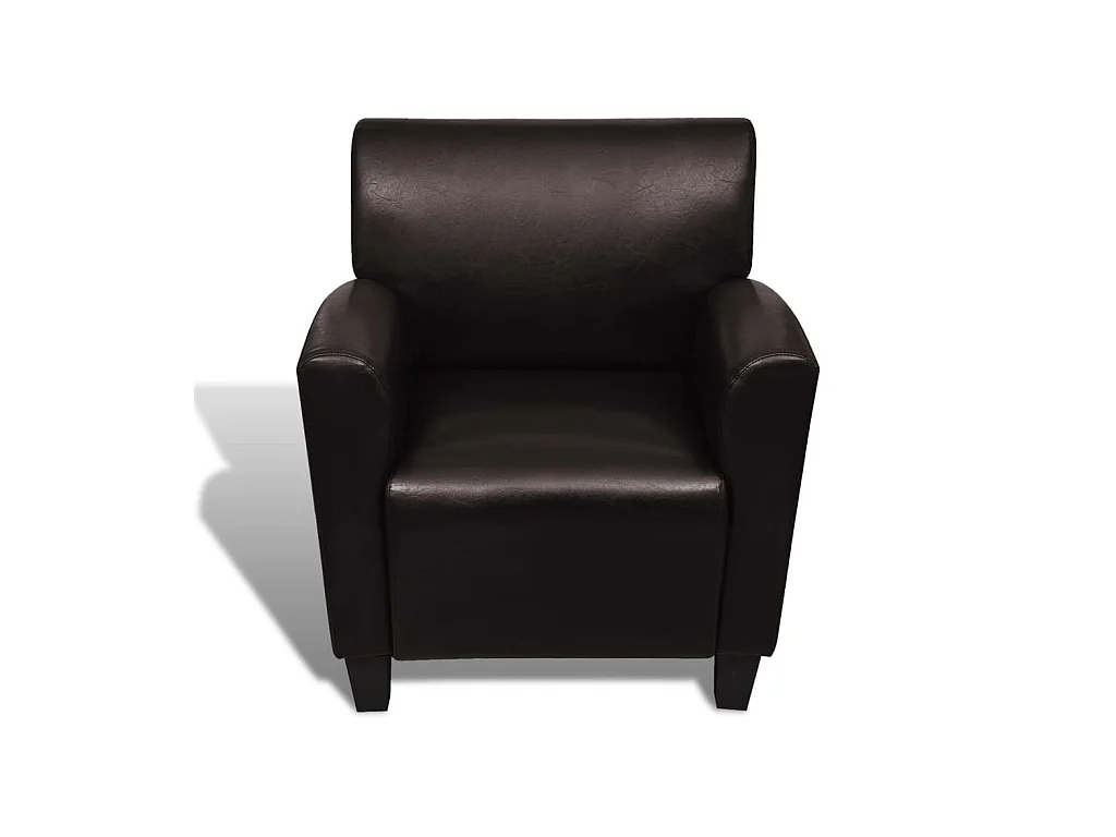 Chaise de canapé Marron foncé Similicuir SEF49903