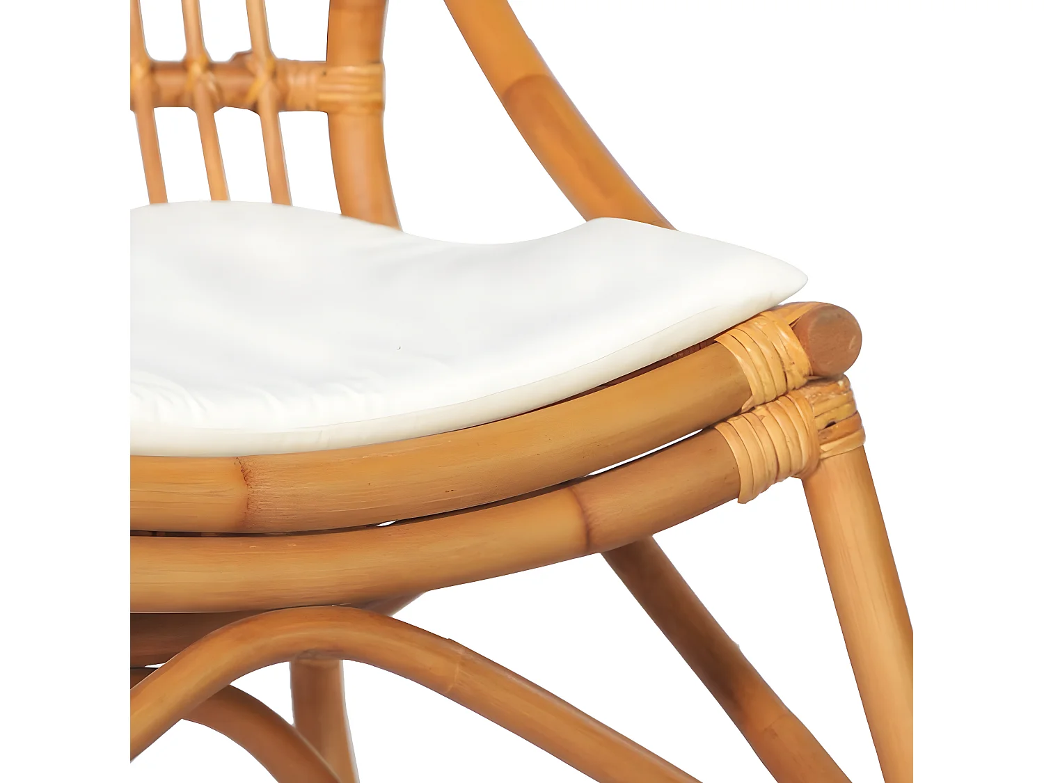 Chaise en rotin Marron clair Lin SEF79483