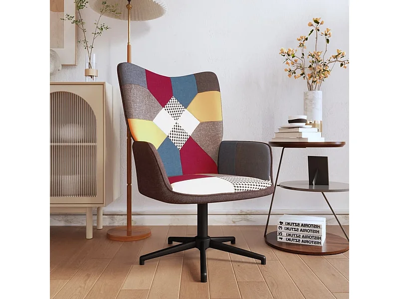 Relaxstoel patchwork stof NL929389