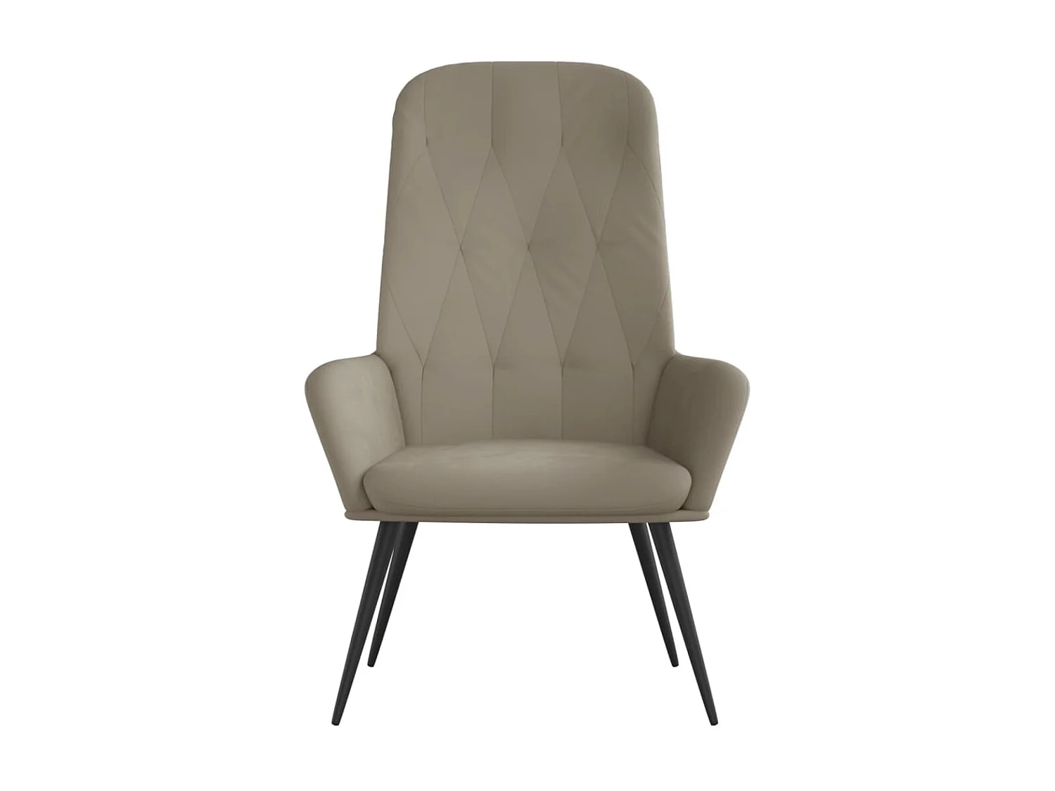 Chaise de relaxation Gris clair Velours SEF39930