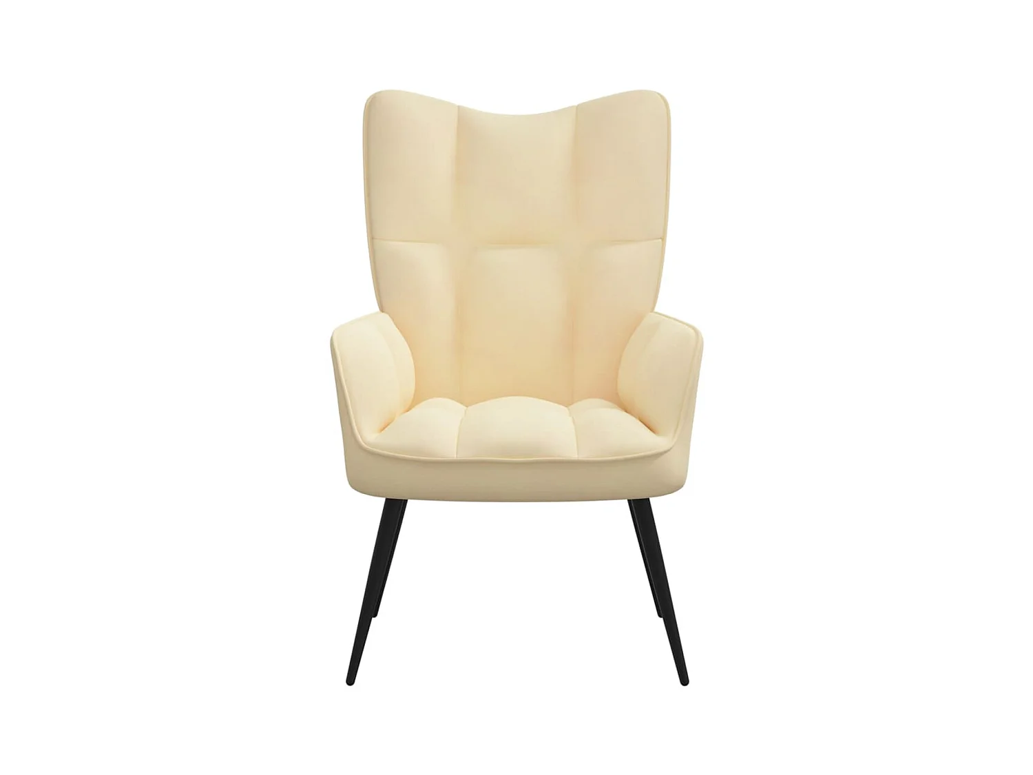 Relaxsessel | Fernsehsessel Cremeweiß Samt -gkd223610