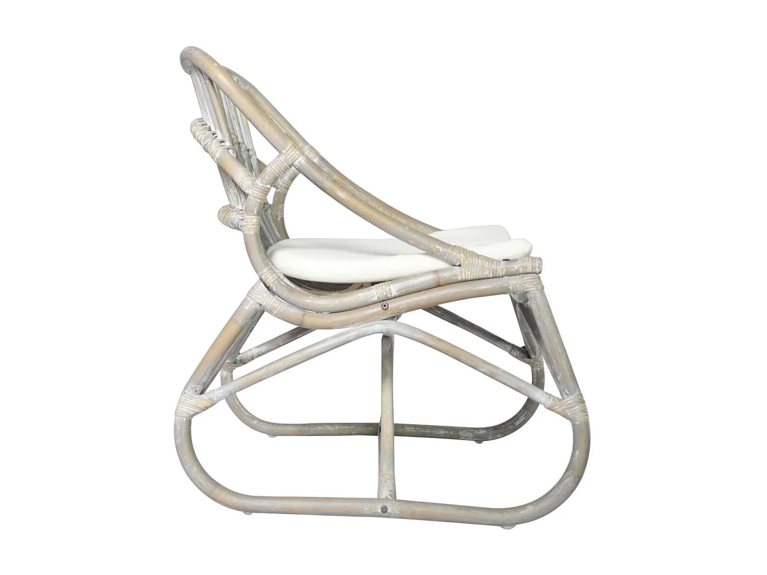 Chaise en rotin Gris Lin SEF93430