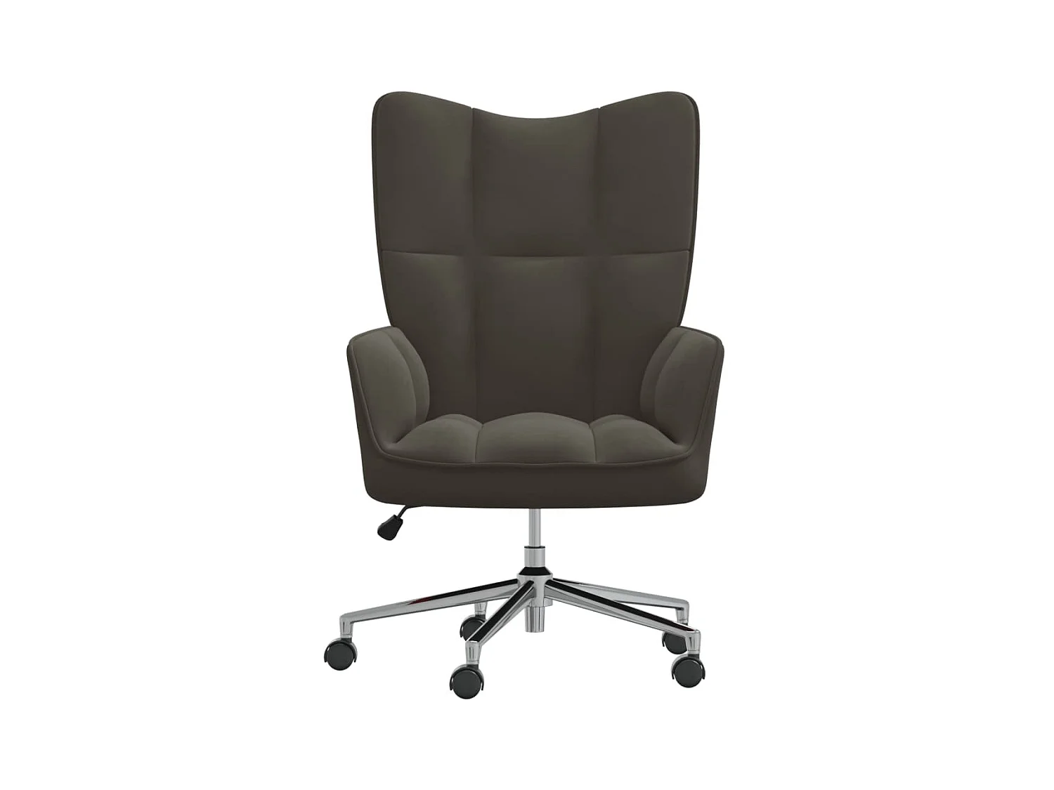 Chaise de relaxation Gris foncé Velours SEF78042