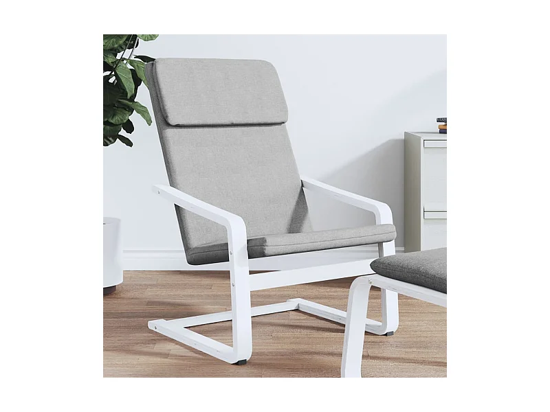 Chaise de relaxation Gris clair Tissu SEF79041