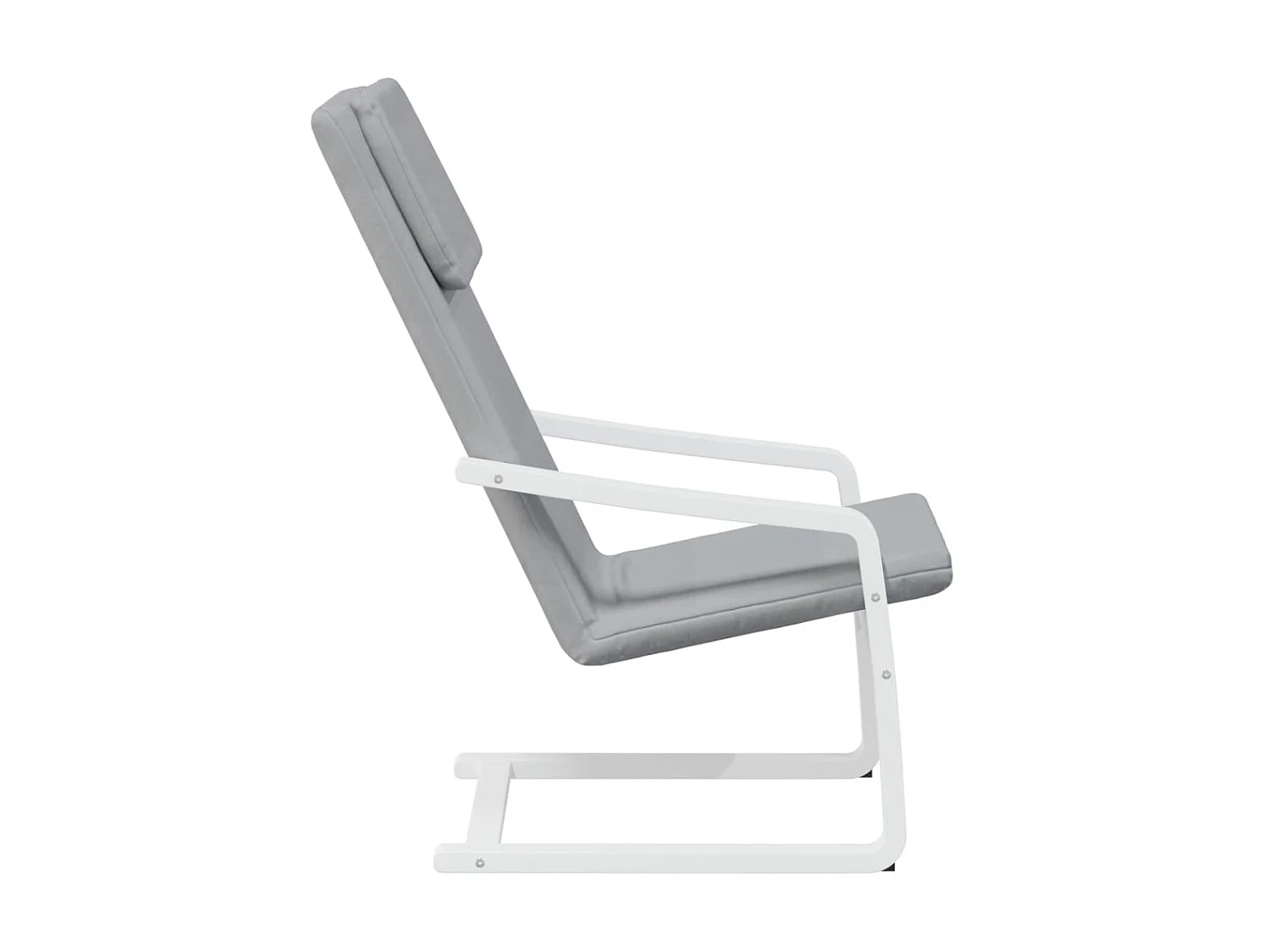 Sillón de relax de tela gris claro ES63204