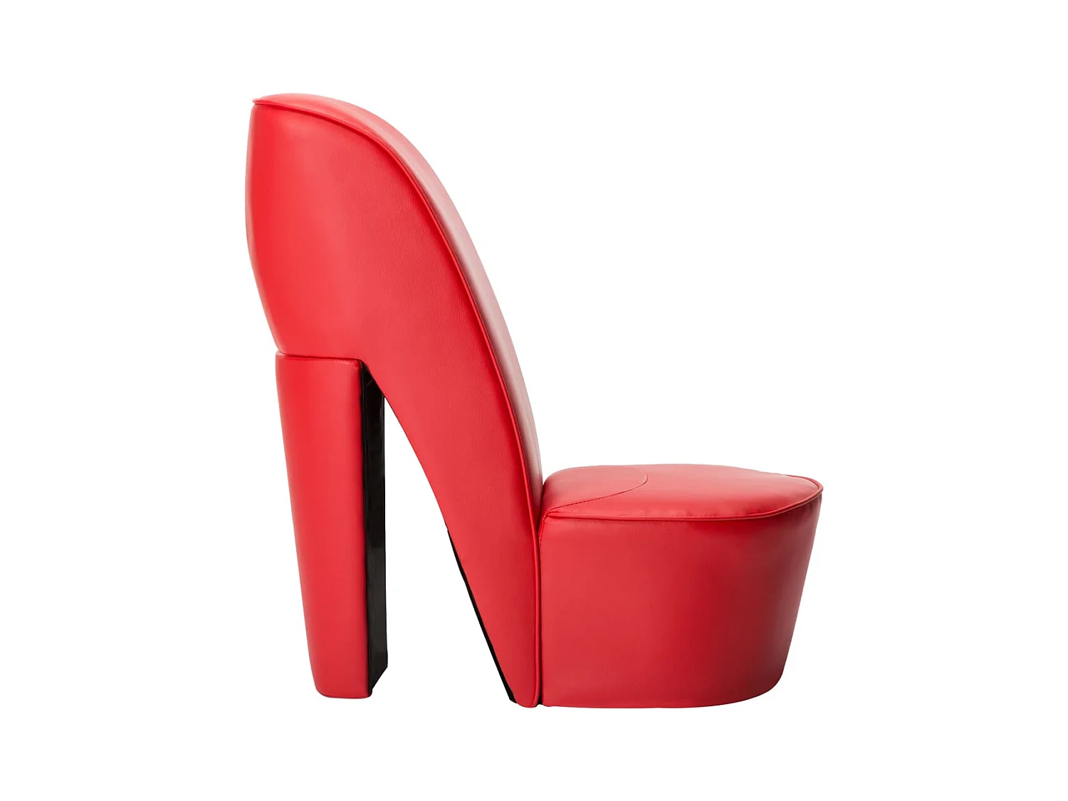 Chaise en forme de chaussure à talon haut Rouge Similicuir SEF85170