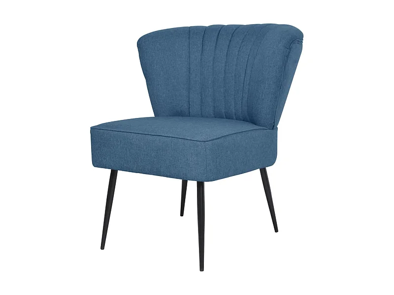 Cocktailstoel stof blauw NL704775