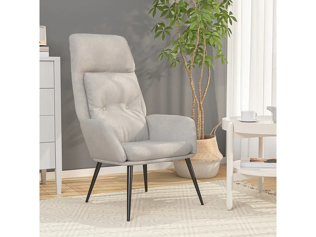 Chaise de relaxation Gris clair Similicuir daim SEF82703