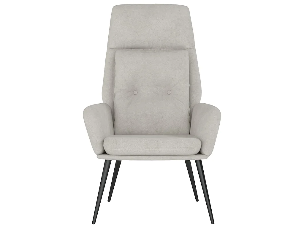 Chaise de relaxation Gris clair Similicuir daim SEF82703