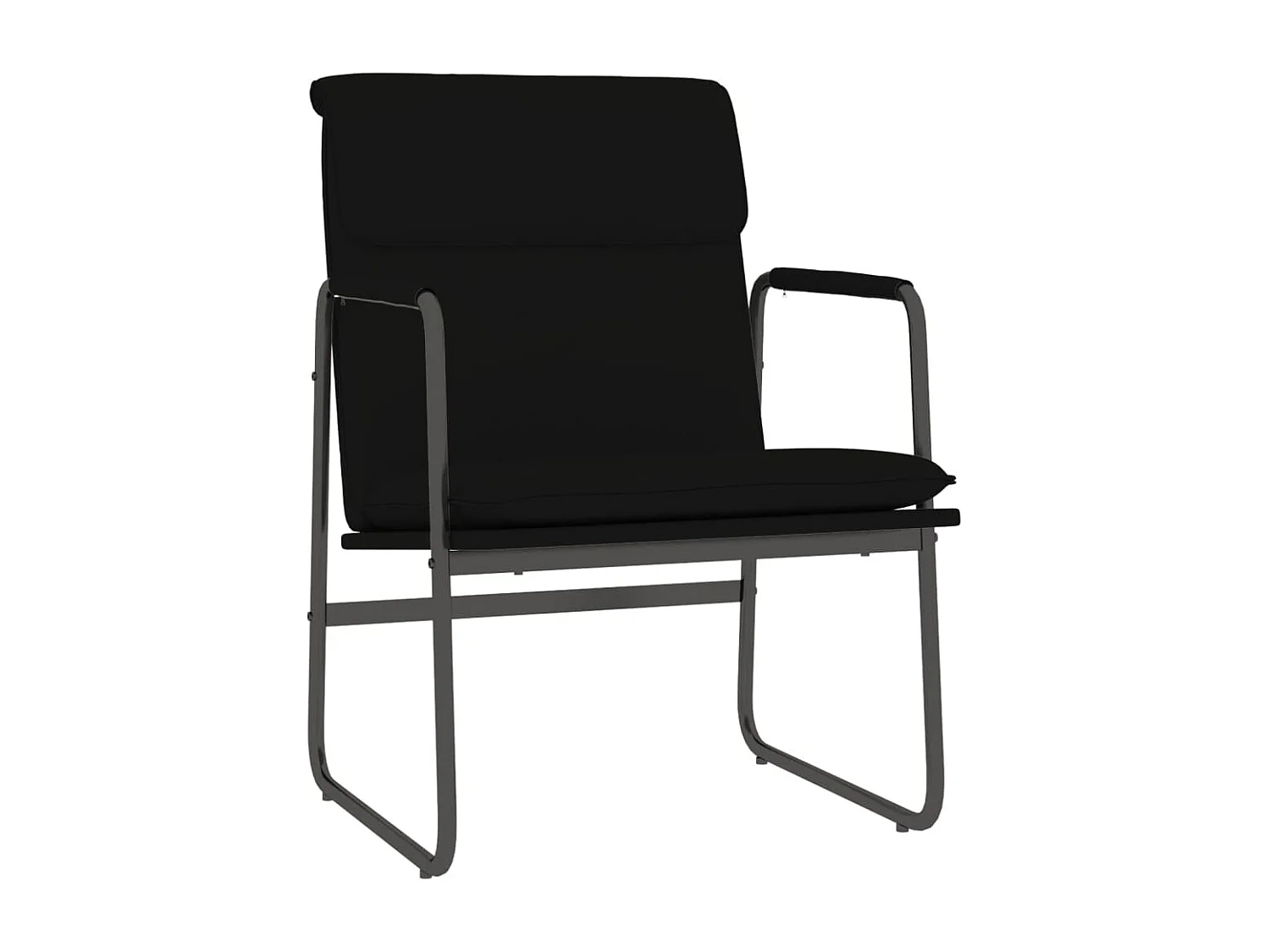 Loungestoel 55x64x80 cm kunstleer zwart NL107045