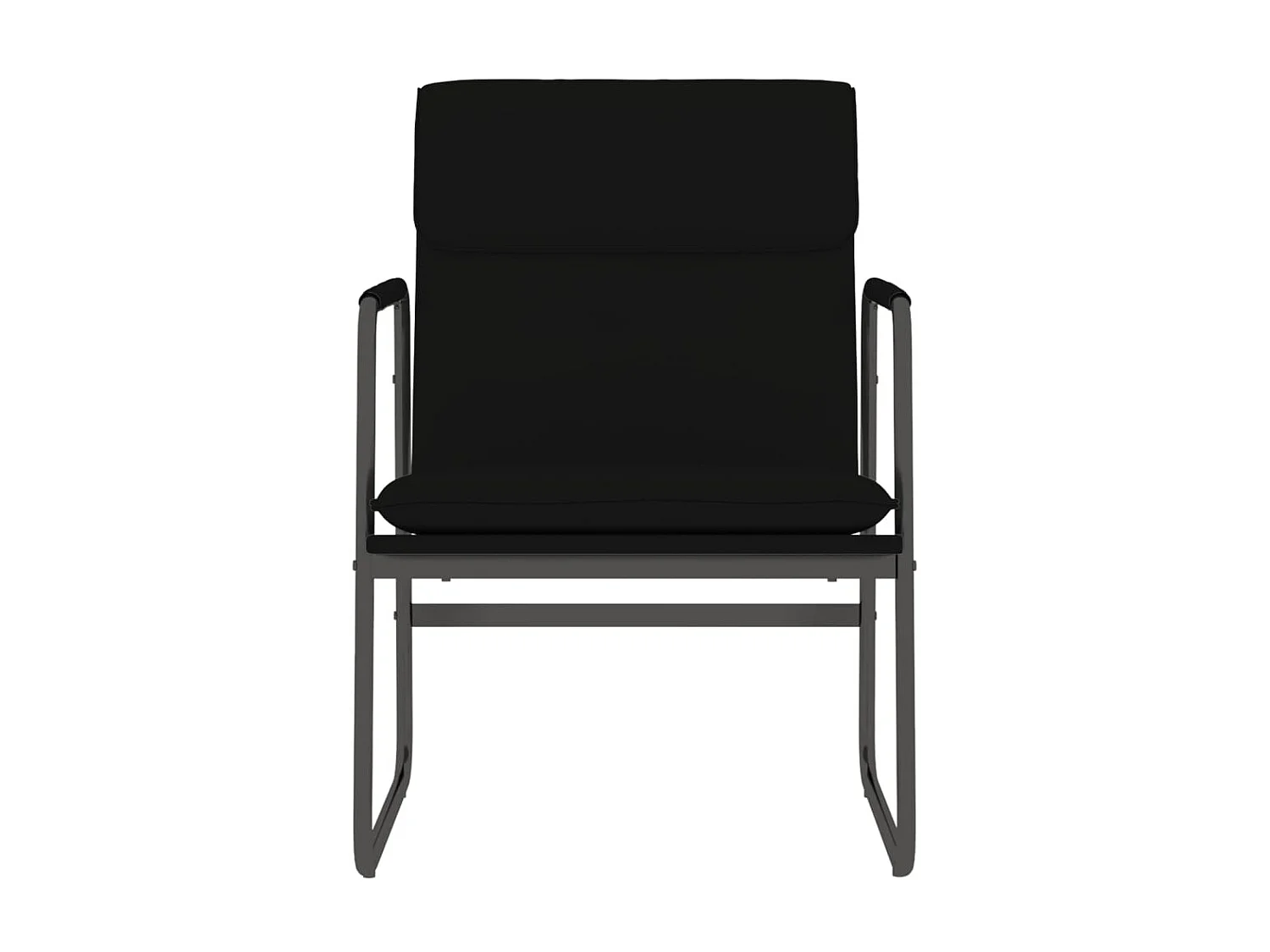 Loungestoel 55x64x80 cm kunstleer zwart NL107045