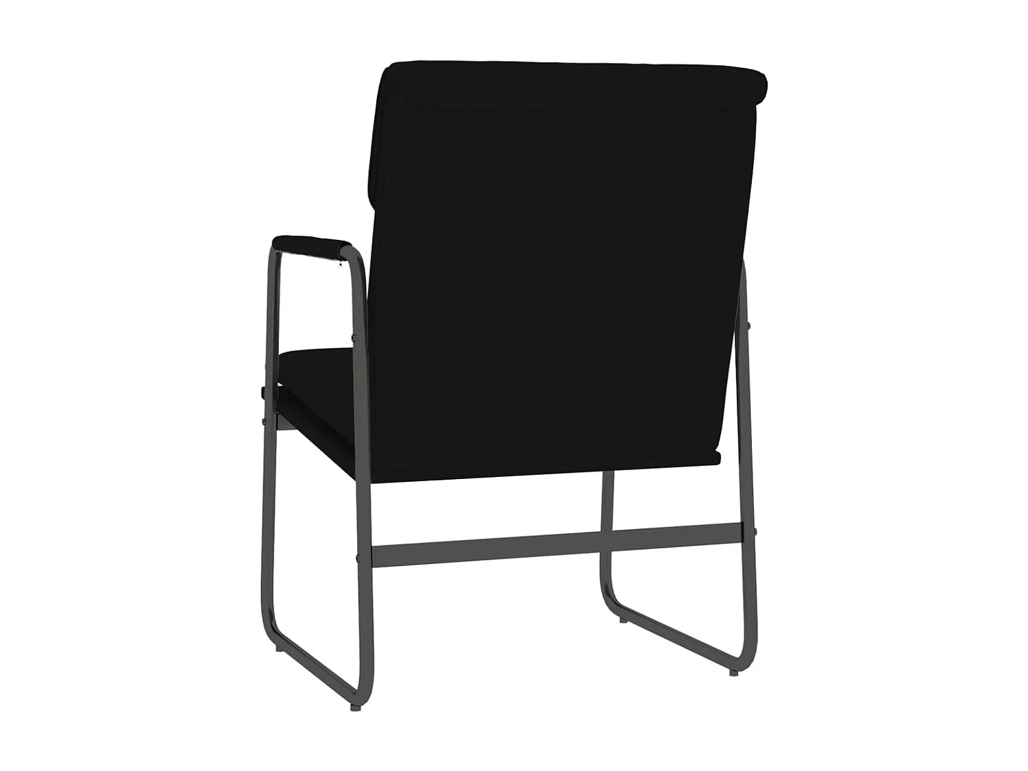 Cadeira lounge 55x64x80 cm couro artificial preto PT425537