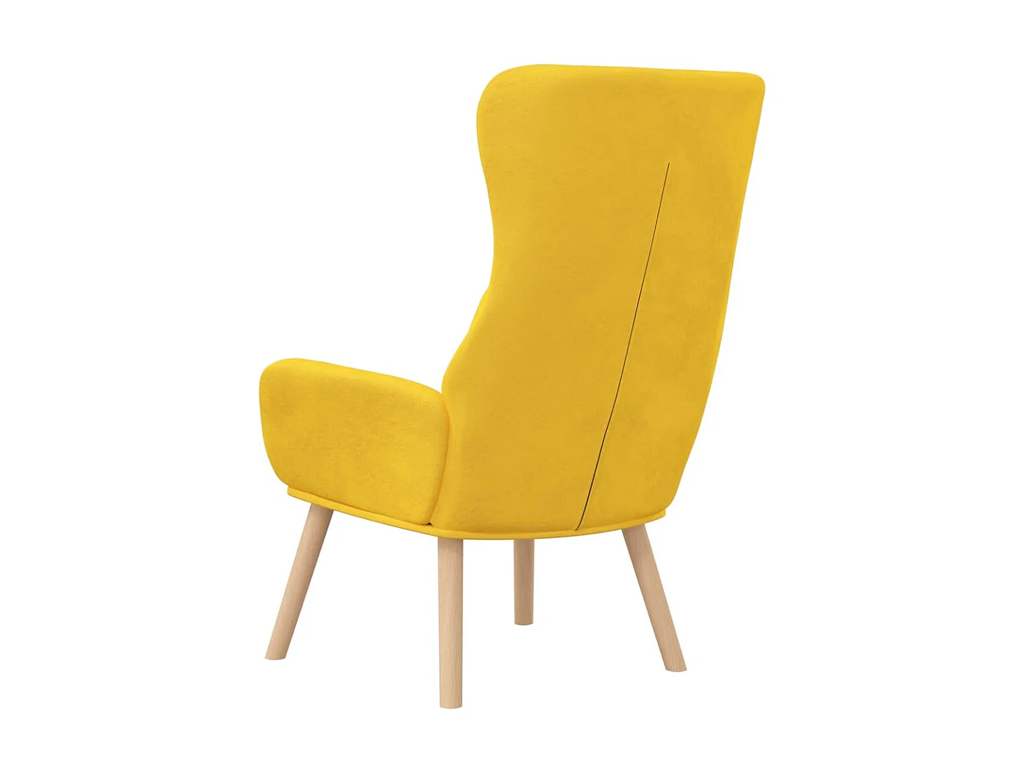 Chaise de relaxation Jaune moutarde Velours SEF63346