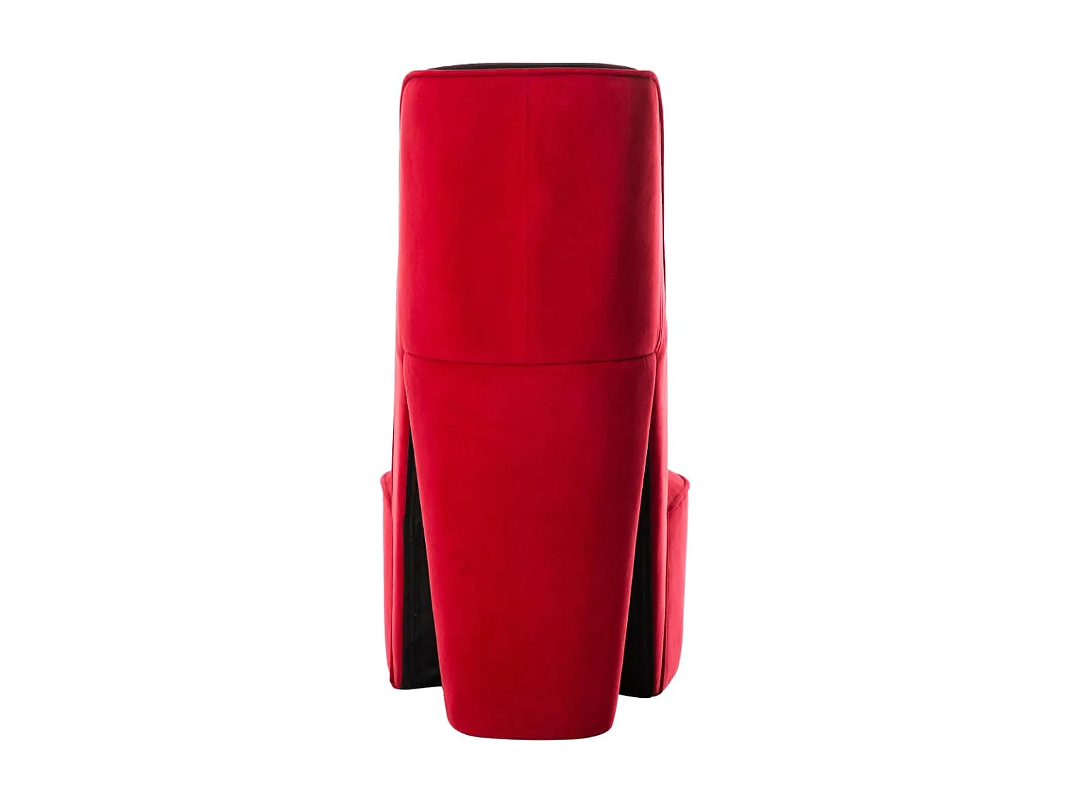 Sillón con forma de zapato de tacón terciopelo rojo ES79303