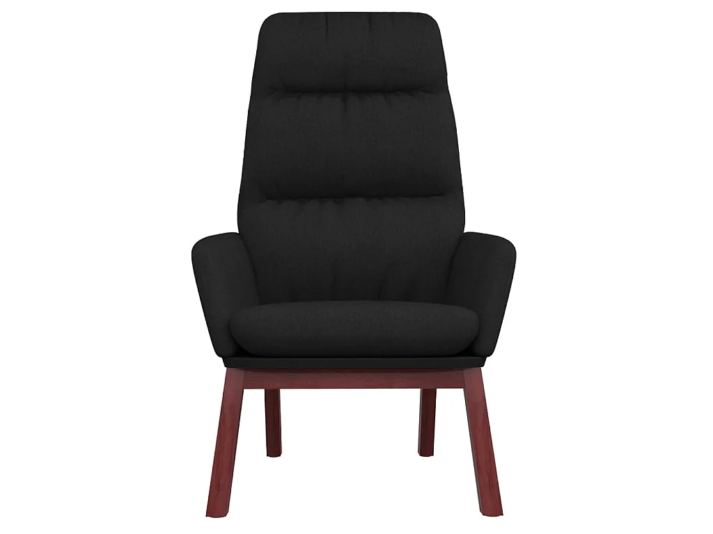 Sillón de relax de tela negro ES17348