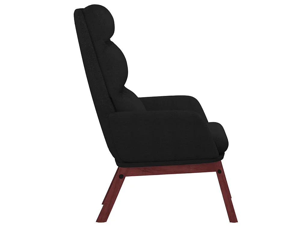 Sillón de relax de tela negro ES17348