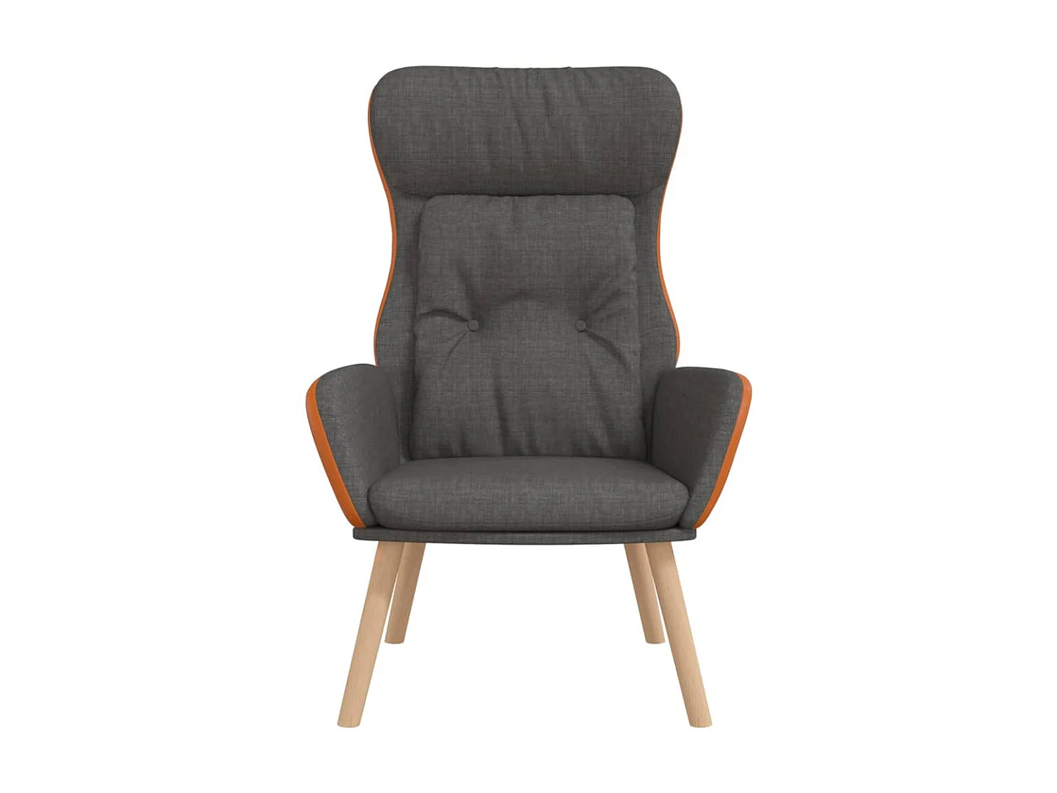 Chaise de relaxation Gris foncé Tissu et PVC SEF89026