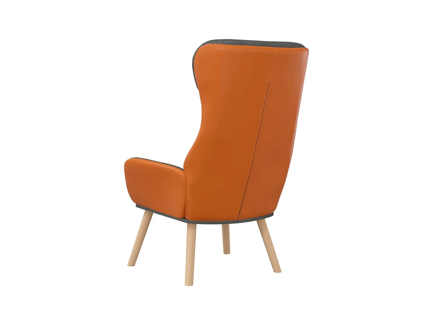 Relaxstoel stof en PVC donkergrijs NL806338