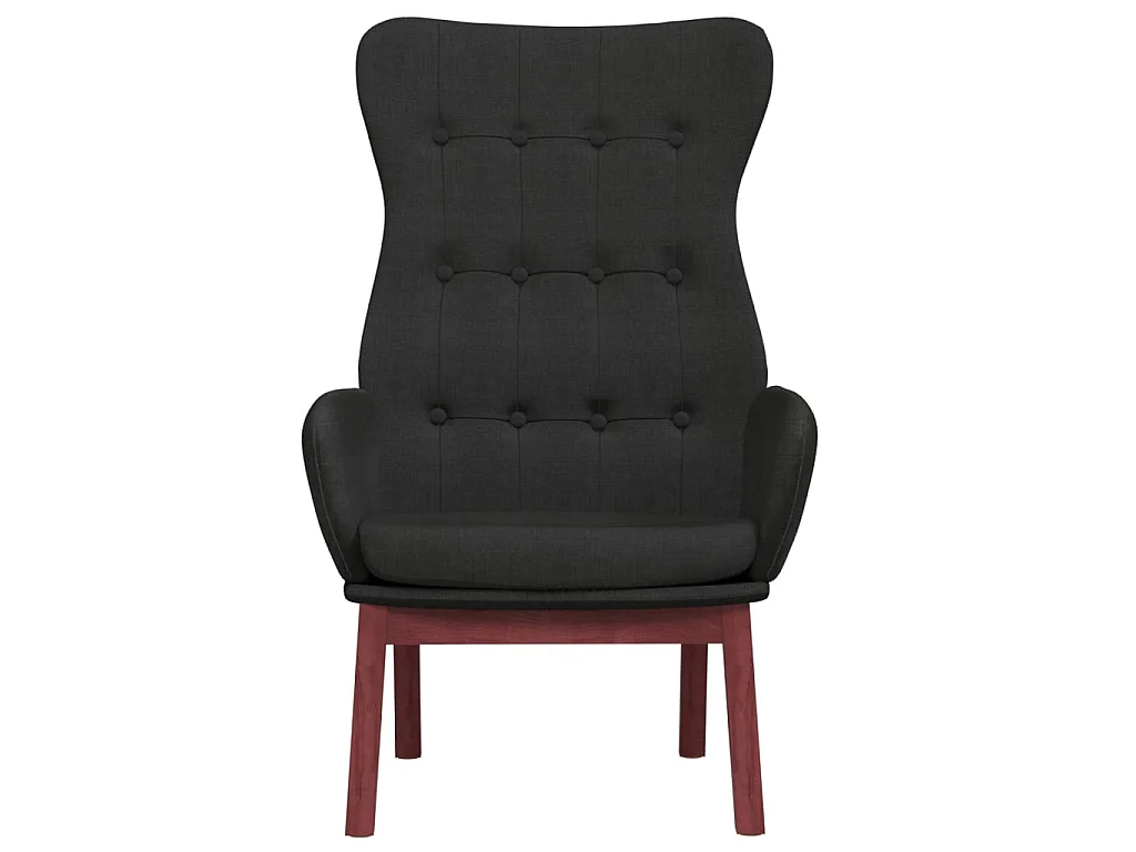 Chaise de relaxation Noir Tissu SEF67295