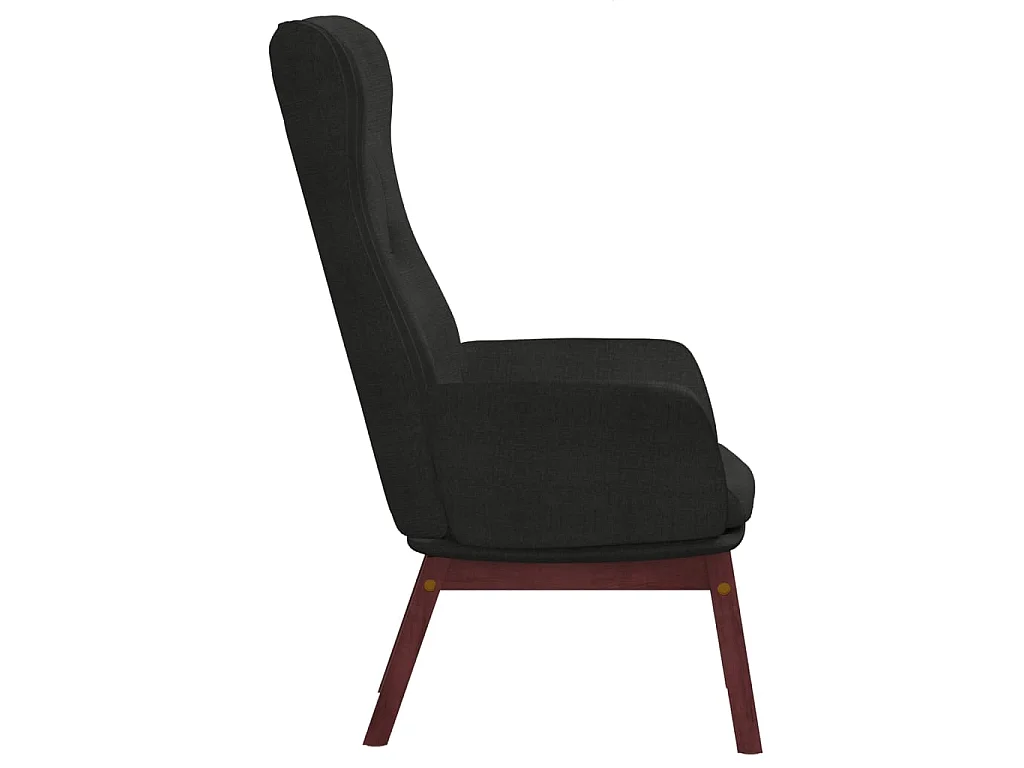 Chaise de relaxation Noir Tissu SEF67295