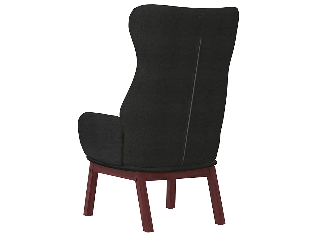 Chaise de relaxation Noir Tissu SEF67295