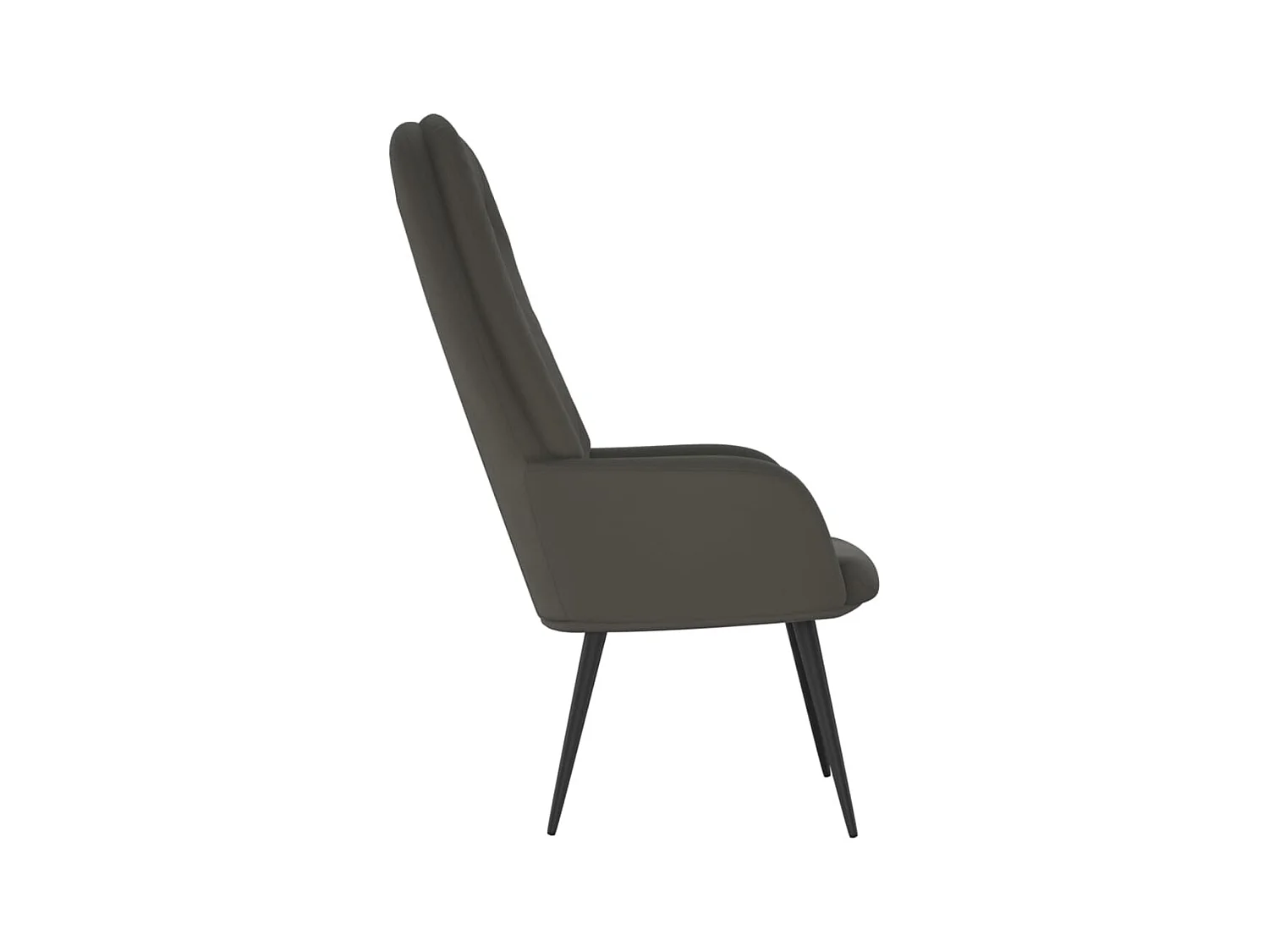 Relaxsessel | Fernsehsessel Dunkelgrau Samt -gkd986692