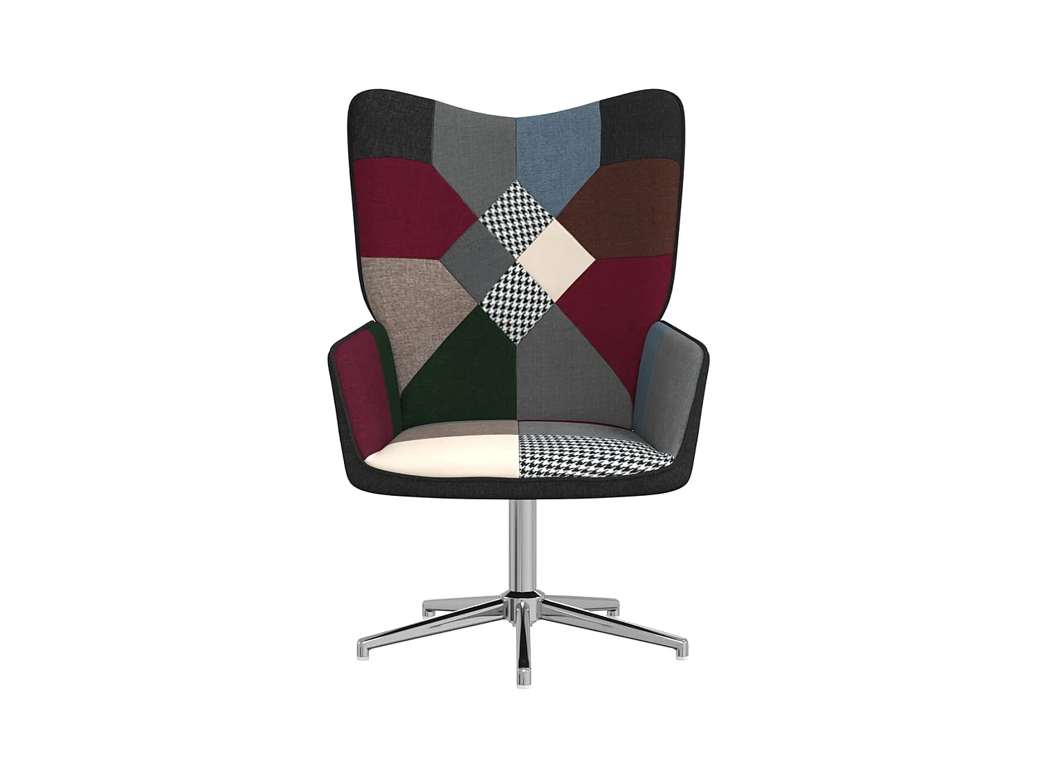 Silla de relajación de tela patchwork ES68020