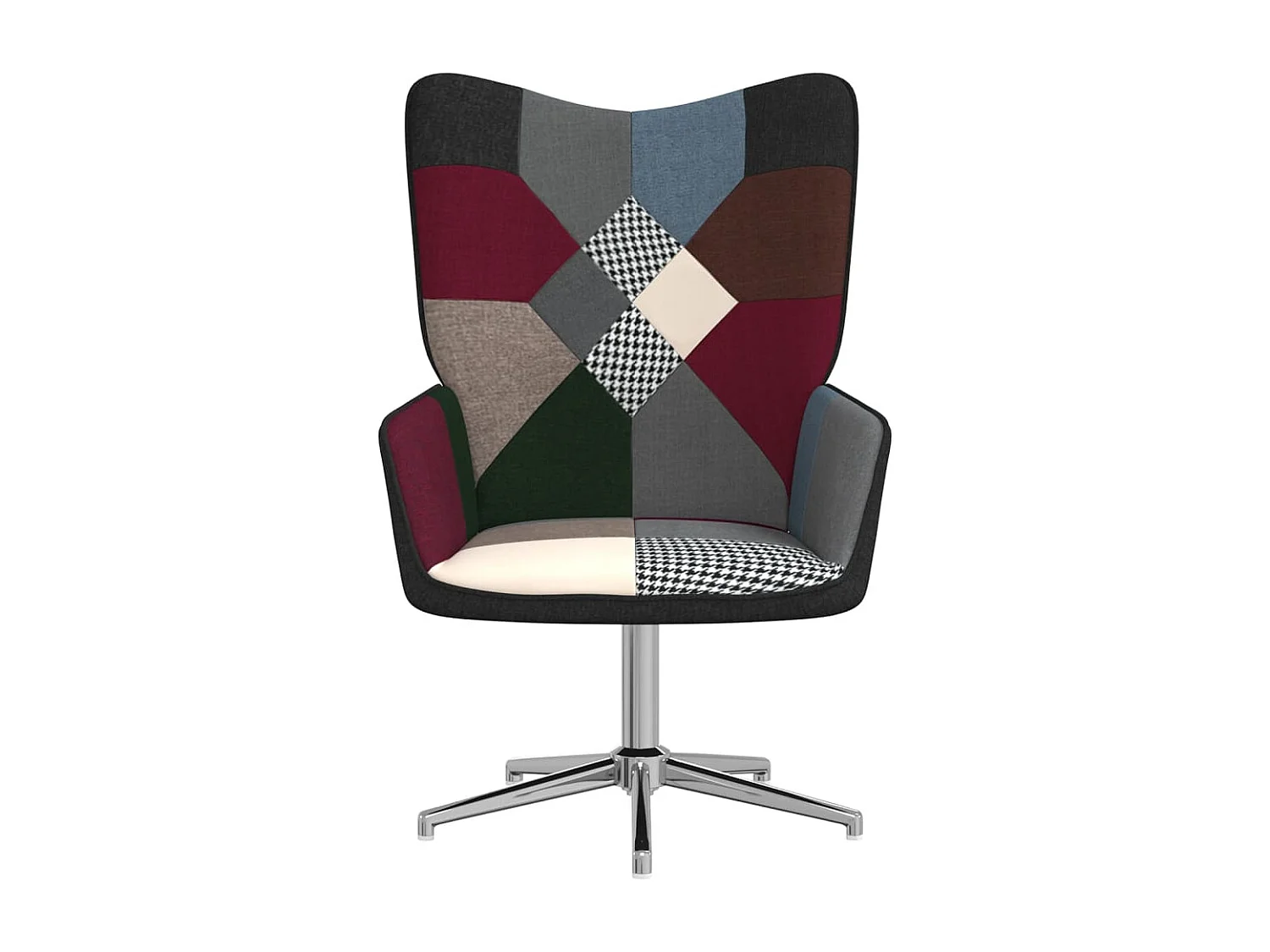 Relaxstoel patchwork stof NL104301
