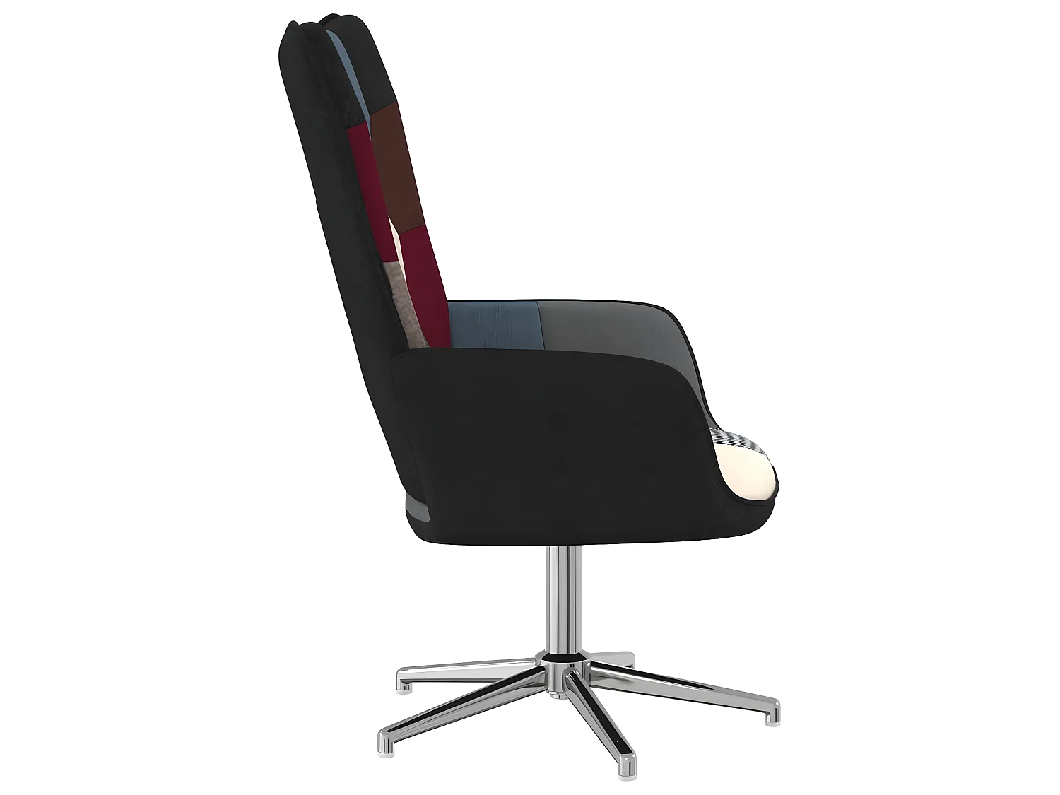 Relaxstoel patchwork stof NL104301